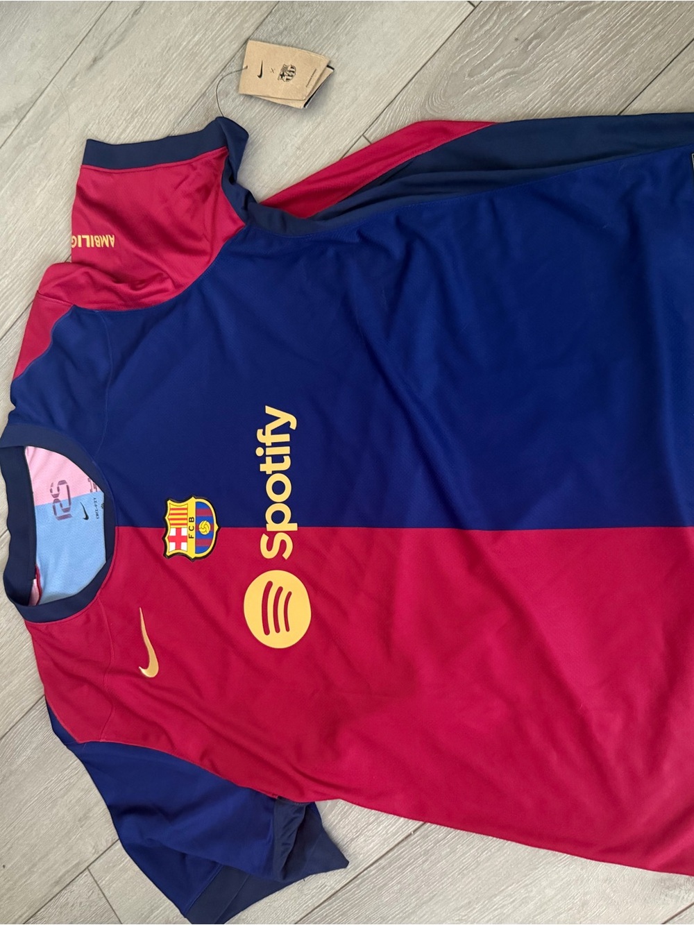 FC Barcelona Home Jersey 2024 with Spotify Logo - Blue & Red